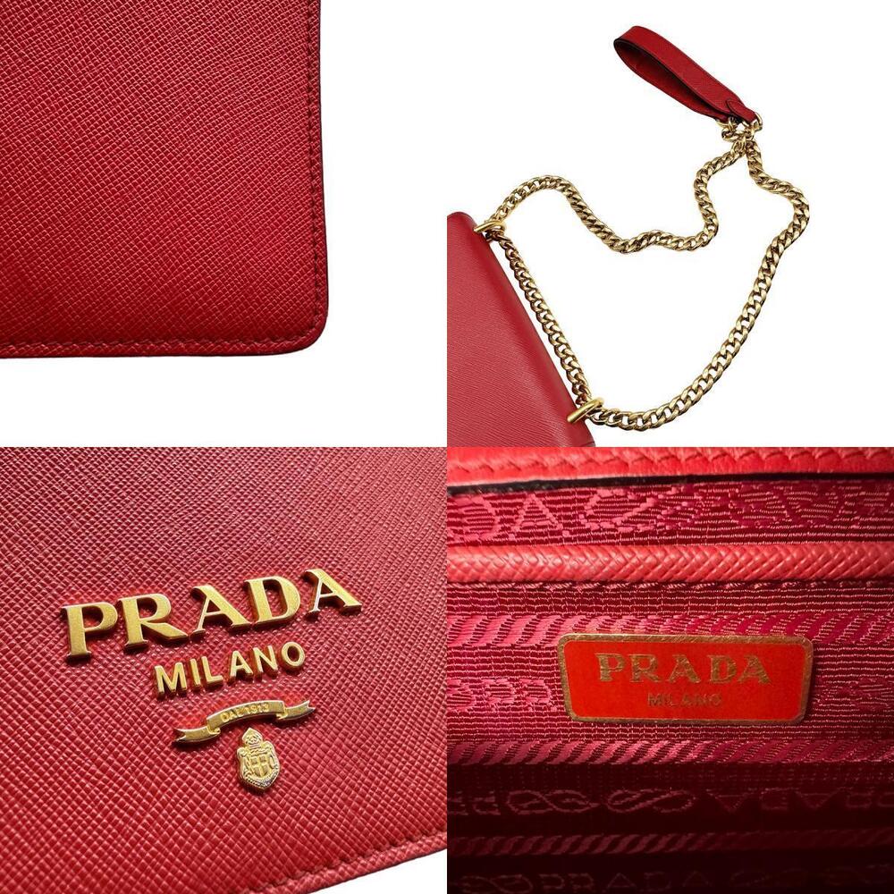 Prada bag leather red shoulder - Picture 4 of 4